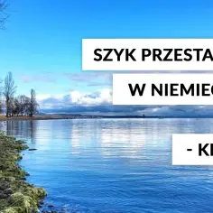 Szyk przestawny w niemieckim - kiedy? Spokojne jezioro i niebo, idealne do nauki gramatyki.