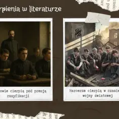 Dziewczynka na dworcu, uczniowie w szkole, harcerze w ruinach i zrozpaczony mężczyzna – obrazy cierpienia, jakby z piekła.