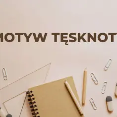 Szkolne przybory, jak ołówek i linijka, leżą obok notatnika, tworząc motyw tęsknoty za minionymi latami nauki.