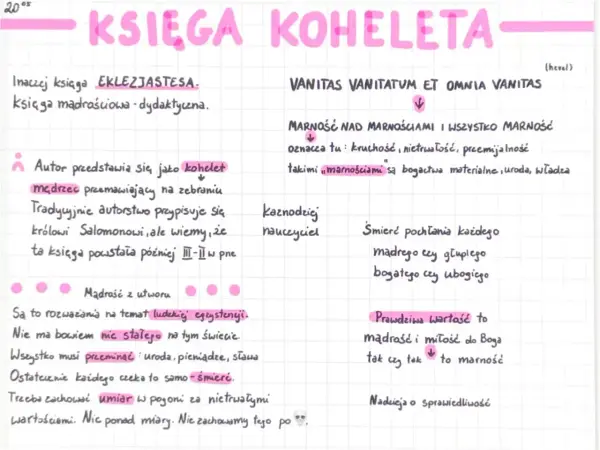 Marność nad marnościami - czy Kohelet to nihilizm?