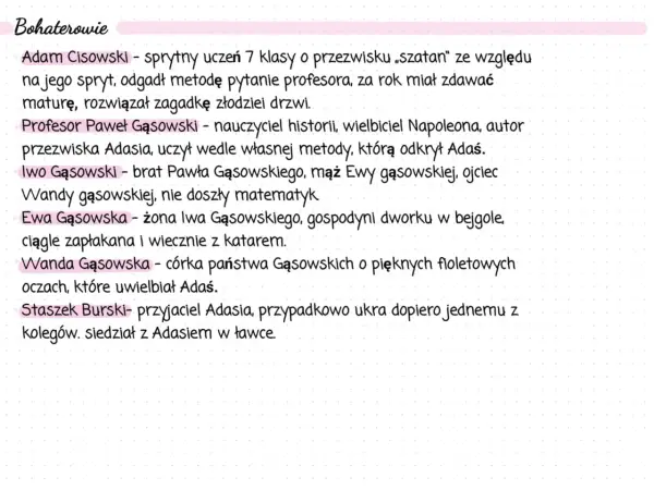 Szatan z siódmej klasy - streszczenie, bohaterowie, sens