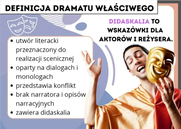 Didaskalia w dramacie - Czy na pewno wiesz, co znaczą?