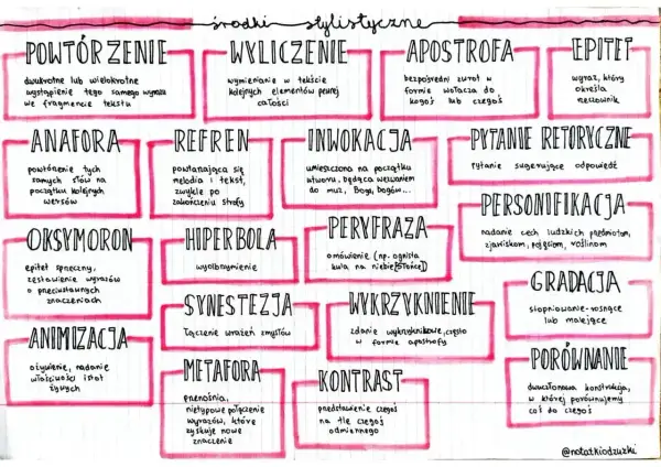 Środki stylistyczne w literaturze - jak rozpoznawać ich funkcję?